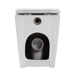 Унитаз напольный приставной Abber Bequem с горизонтальным выпуском с сиденьем дюропласт микролифт (AC1111T) - фото 4