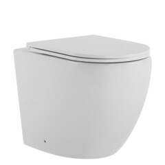 Изображение товара Унитаз напольный приставной Abber Bequem с горизонтальным выпуском с сиденьем дюропласт микролифт (AC1111T)