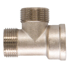 Тройник СТМ 1/2 ВР(г) х 1/2 НР(ш) х 1/2 НР(ш) латунный - фото 4