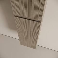 Пенал Sancos Code 35 см подвесной серо-бежевый - фото 8