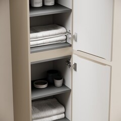 Пенал Sancos Code 35 см подвесной серо-бежевый - фото 6