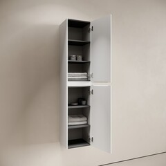 Пенал Sancos Code 35 см подвесной белый - фото 6