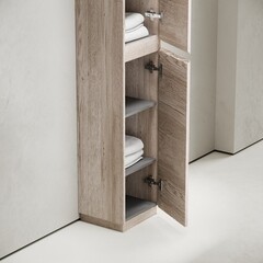 Пенал Sancos Libra Floor 35 см напольный дуб галифакс натуральный - фото 8