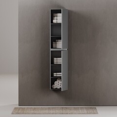 Пенал Sancos Folk 35 см подвесной ergraut soft - фото 6