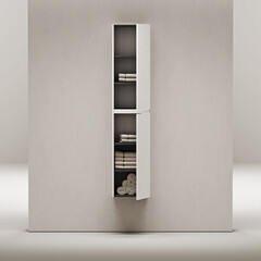 Пенал Sancos Folk 35 см подвесной bianco - фото 4