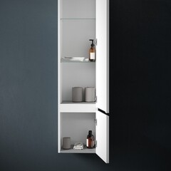 Пенал Sancos Very 35 см подвесной правый bianco - фото 4