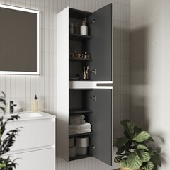 Пенал Sancos Cento 35 см подвесной белый - фото 3