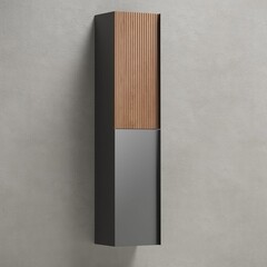 Пенал Sancos Delta 35 см подвесной дуб красный/графит - фото 5