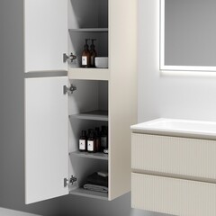 Пенал Sancos Snob T 35 см подвесной beige soft - фото 4