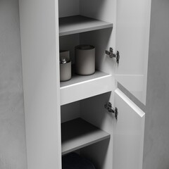 Пенал Sancos Libra 35 см подвесной белый - фото 4