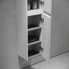 Пенал Sancos Libra 35 см подвесной белый - фото 5