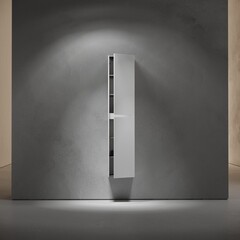 Пенал Sancos Libra 35 см подвесной белый - фото 3