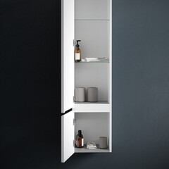 Пенал Sancos Very 35 см подвесной левый bianco - фото 4