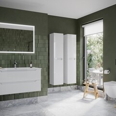 Пенал Sancos Norma 2.0 35 см подвесной белый - фото 2