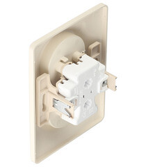 Розетка Systeme Electric Glossa встраиваемая бежевая (GSL000220) - фото 2