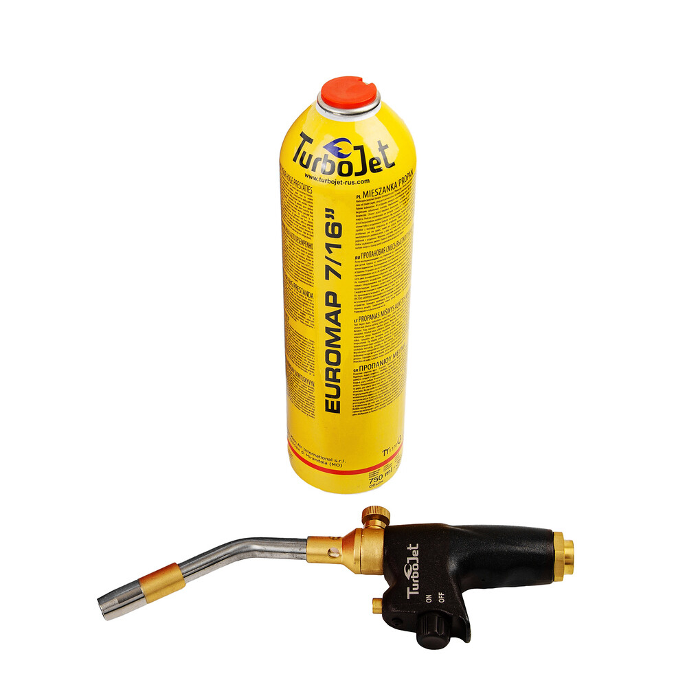 

Горелка с газовым баллоном Turbojet TJ2000-GA Kit с пьезоподжигом и регулятором