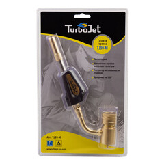 Горелка для газовых баллонов Turbojet TJ99-M с пьезоподжигом и регулятором - фото 2