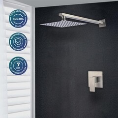 Душевая система РМС встраиваемая с верхним душем без лейки сталь (SUS129-2) - фото 2