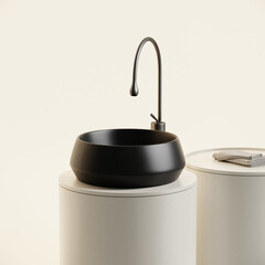 Раковина Ceramicanova Maya 40 см накладная черная матовая (CN12004MB) - фото 7