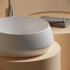 Раковина Ceramicanova Maya 40 см накладная белая (CN12004) - фото 3