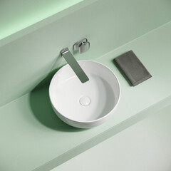 Раковина Ceramicanova Taycan 38 см накладная белая (CN12003) - фото 6