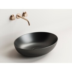 Раковина Ceramicanova Element 52 см накладная черная матовая (CN6017MB) - фото 7