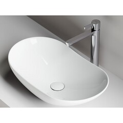 Раковина Ceramicanova Element 62 см накладная белая (CN6015) - фото 6