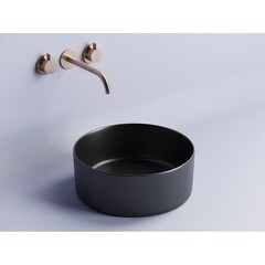 Раковина Ceramicanova Element 36 см накладная черная матовая (CN6032MB) - фото 2