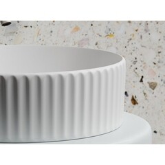 Раковина Ceramicanova Element 36 см накладная белая матовая (CN6057MW) - фото 8