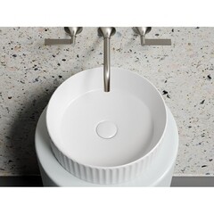 Раковина Ceramicanova Element 36 см накладная белая матовая (CN6057MW) - фото 5