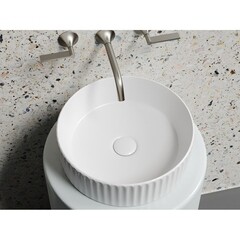 Раковина Ceramicanova Element 36 см накладная белая матовая (CN6057MW) - фото 4