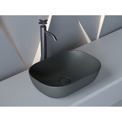 Раковина Ceramicanova Element 46 см накладная темный антрацит матовый (CN6009MDH) - фото 10