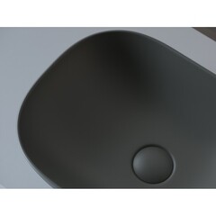 Раковина Ceramicanova Element 46 см накладная темный антрацит матовый (CN6009MDH) - фото 9