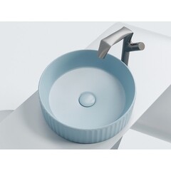 Раковина Ceramicanova Element 36 см накладная голубая матовая (CN6057ML) - фото 4