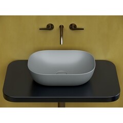 Раковина Ceramicanova Element 46 см накладная антрацит матовый (CN6009MH) - фото 9