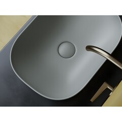 Раковина Ceramicanova Element 46 см накладная антрацит матовый (CN6009MH) - фото 8