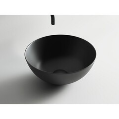 Раковина Ceramicanova Element 36 см накладная черная матовая (CN6004) - фото 9