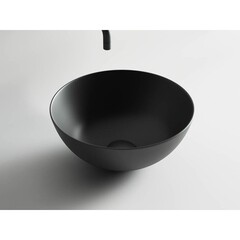 Раковина Ceramicanova Element 36 см накладная черная матовая (CN6004) - фото 7