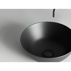 Раковина Ceramicanova Element 36 см накладная черная матовая (CN6004) - фото 5