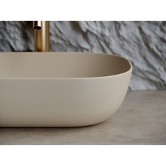 Раковина Ceramicanova Element 46 см накладная капучино (CN6009MC) - фото 6