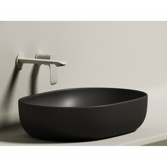 Раковина Ceramicanova Element 60 см накладная черная матовая (CN6047MB) - фото 4