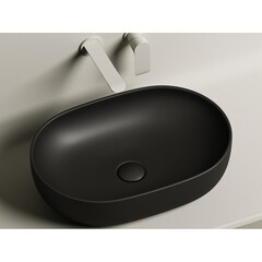 Раковина Ceramicanova Element 60 см накладная черная матовая (CN6047MB) - фото 5