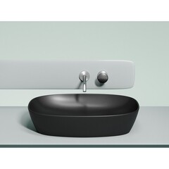 Раковина Ceramicanova Element 60 см накладная черная матовая (CN6049MB) - фото 8