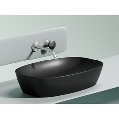 Раковина Ceramicanova Element 60 см накладная черная матовая (CN6049MB) - фото 2