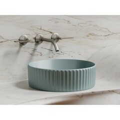 Раковина Ceramicanova Element 36 см накладная зеленая матовая (CN6057MLG) - фото 7