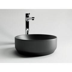 Раковина Ceramicanova Element 36 см накладная черный матовый (CN6007) - фото 3