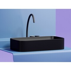 Раковина Ceramicanova Element 71 см накладная черная матовая (CN6054MB) - фото 7