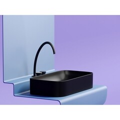 Раковина Ceramicanova Element 71 см накладная черная матовая (CN6054MB) - фото 5