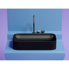 Раковина Ceramicanova Element 71 см накладная черная матовая (CN6054MB) - фото 6