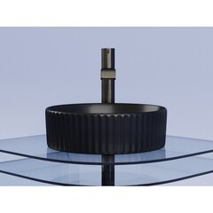 Раковина Ceramicanova Element 36 см накладная черная матовая (CN6057MB) - фото 5